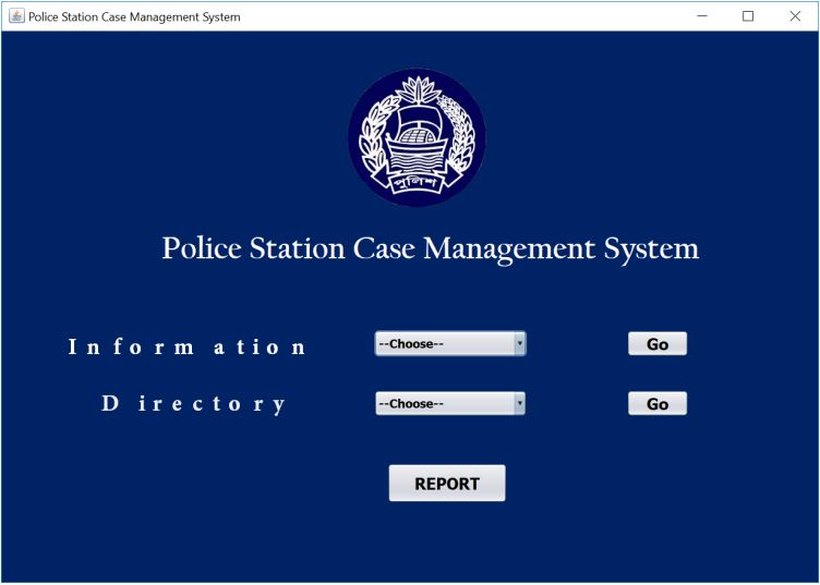 Police Station Case Management System screenshot